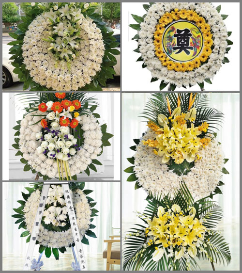 湖北孝感市应城市陈河镇周塔村花圈速递